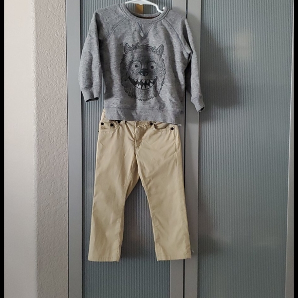 Toddler boys 3T grey sweater - Picture 3 of 3